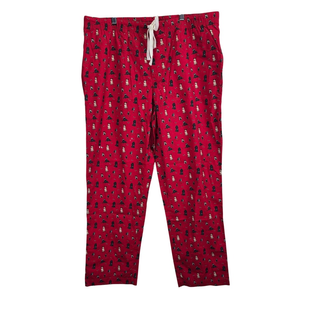 Like New Vineyard Vines Men XL Dog Print Pajama Pants Holiday Festive Loungewear